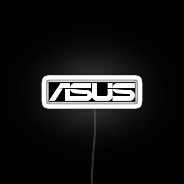 Asus Logo Black White RGB Neon Sign
