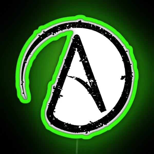 ATHEISM SYMBOL RGB Neon Sign