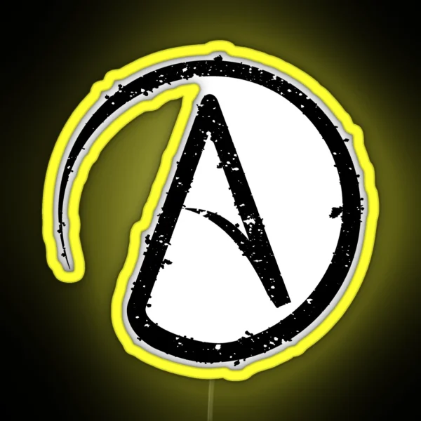 ATHEISM SYMBOL RGB Neon Sign