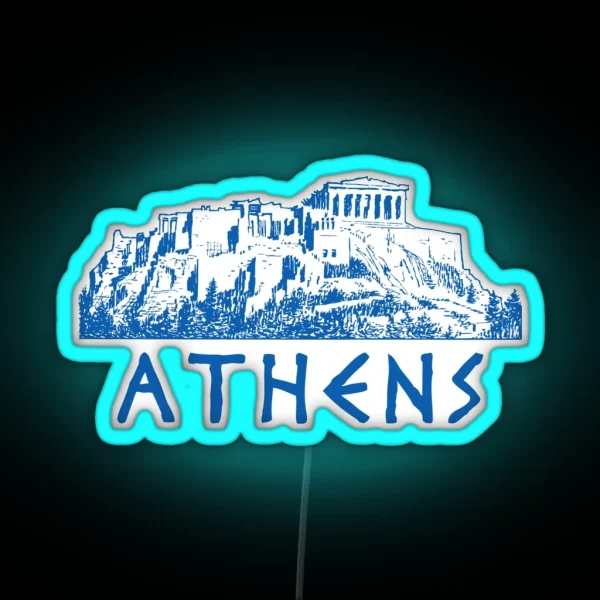 Athens Greece Birthplace Of The World Ancient City RGB Neon Sign