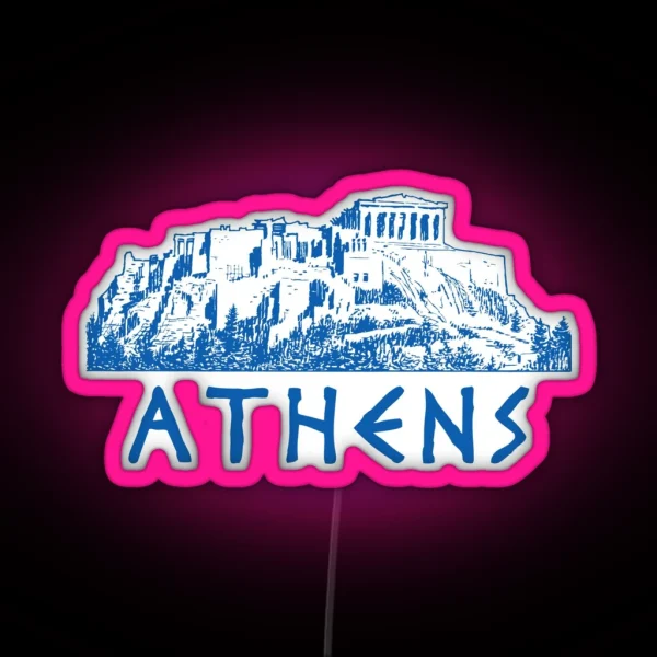 Athens Greece Birthplace Of The World Ancient City RGB Neon Sign