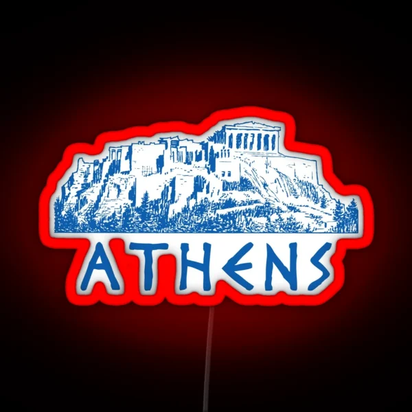 Athens Greece Birthplace Of The World Ancient City RGB Neon Sign