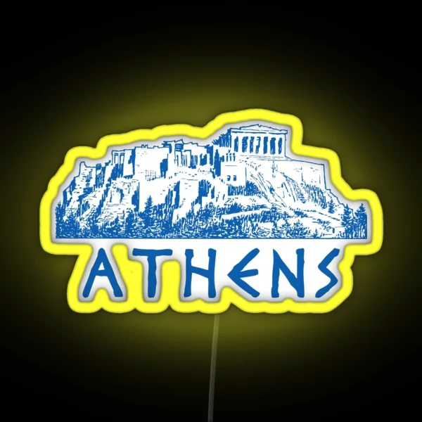 Athens Greece Birthplace Of The World Ancient City RGB Neon Sign