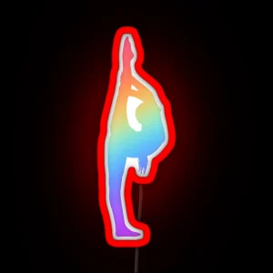 Athlete In Standing Split Scorpion RGB Neon Sign