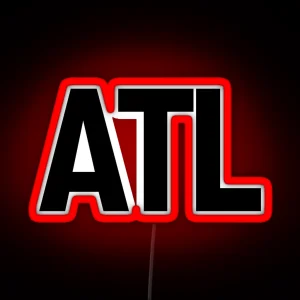 ATL Atlanta Black Ink RGB Neon Sign