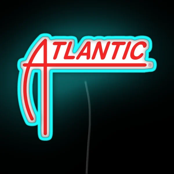 ATLANTIC Records 80s Logo RGB Neon Sign