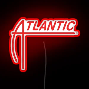 ATLANTIC Records 80s Logo RGB Neon Sign