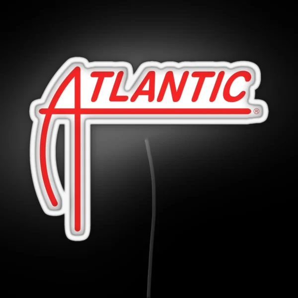 ATLANTIC Records 80s Logo RGB Neon Sign