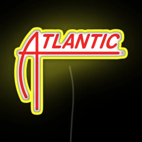 ATLANTIC Records 80s Logo RGB Neon Sign