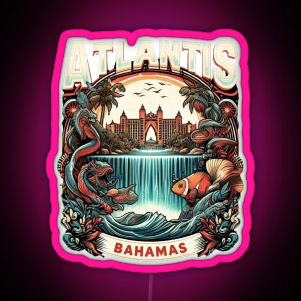 Atlantis Bahamas Unveiling The Mystical Resort Oasis RGB Neon Sign