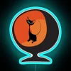 Retro Chic Neon Sign: Fierce Atomic Cat on Swanky Chair