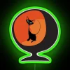 Vibrant atomic cat neon sign for retro themed decor rooms