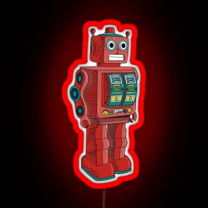 Atomic Toy Retro Robot RGB Neon Sign