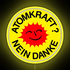 Atomkraft Nein Danke RGB Neon Sign