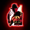 Classic horror villain iconic character neon light display decor art
