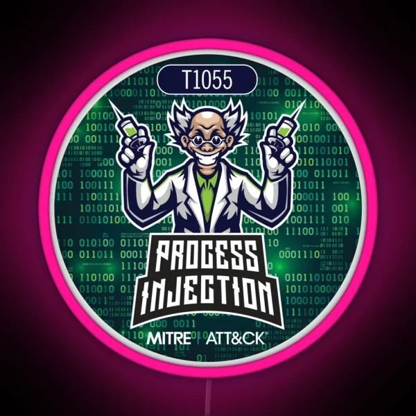 Attandck T1055 Process Injection RGB Neon Sign