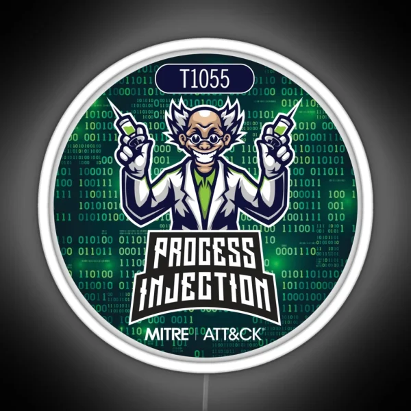 Attandck T1055 Process Injection RGB Neon Sign