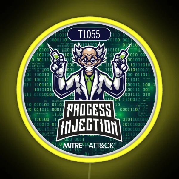 Attandck T1055 Process Injection RGB Neon Sign