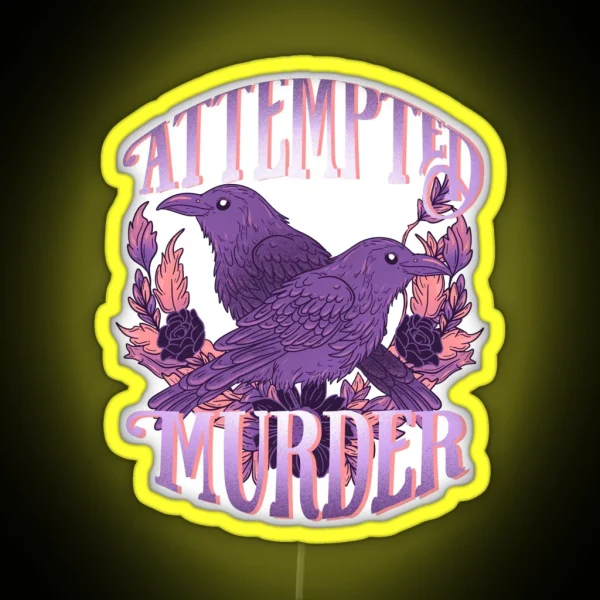 Attempted Murder RGB Neon Sign