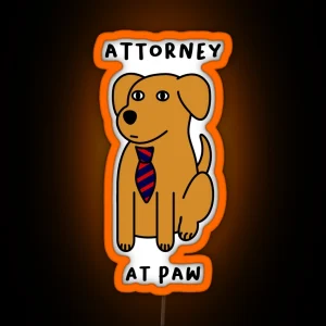 Attorney At Paw RGB Neon Sign