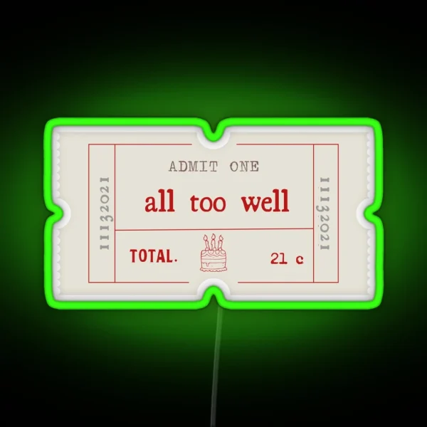 ATW Short Film Ticket RGB Neon Sign