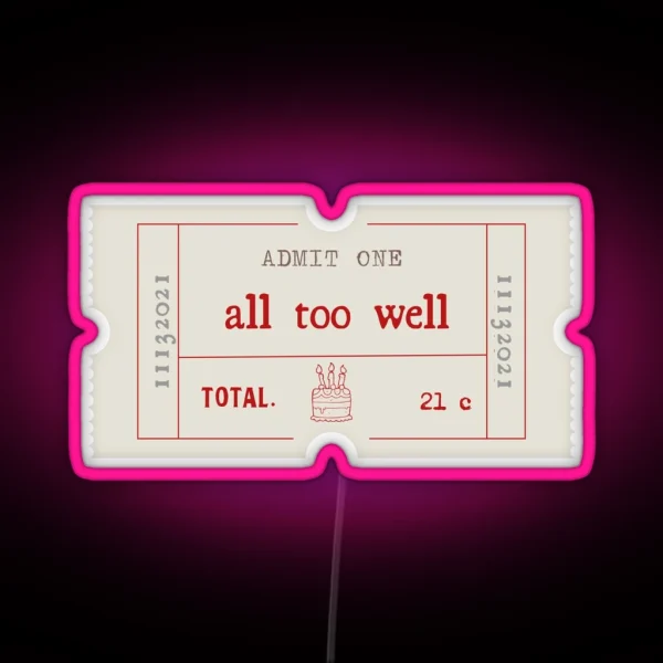 ATW Short Film Ticket RGB Neon Sign