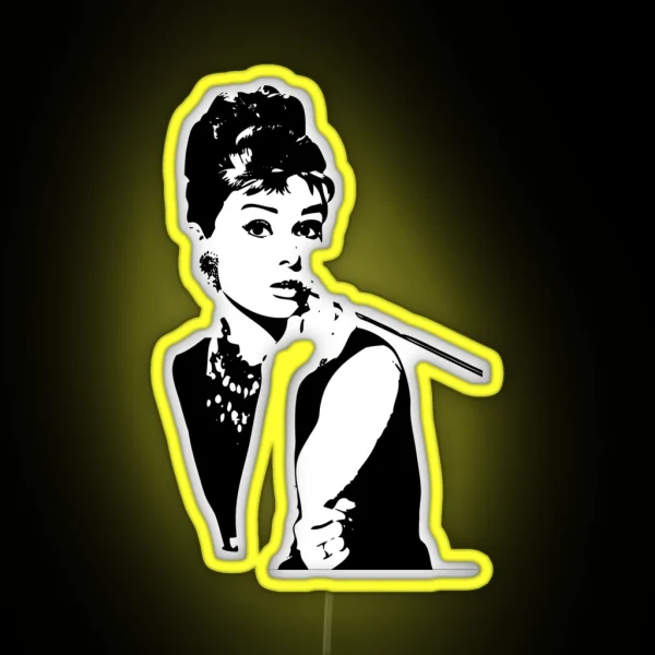 Audrey Hepburn An Icon RGB Neon Sign