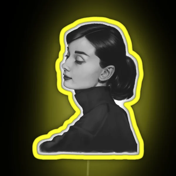 Audrey Hepburn RGB Neon Sign