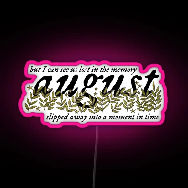 August Folklore Led RGB Neon Sign