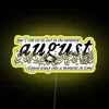 Whimsical August Folklore led Backlit RGB Neon Art Sign Decoration