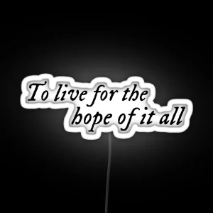 August Quote Inspired Folklore Album Taylor Swift RGB Neon Sign