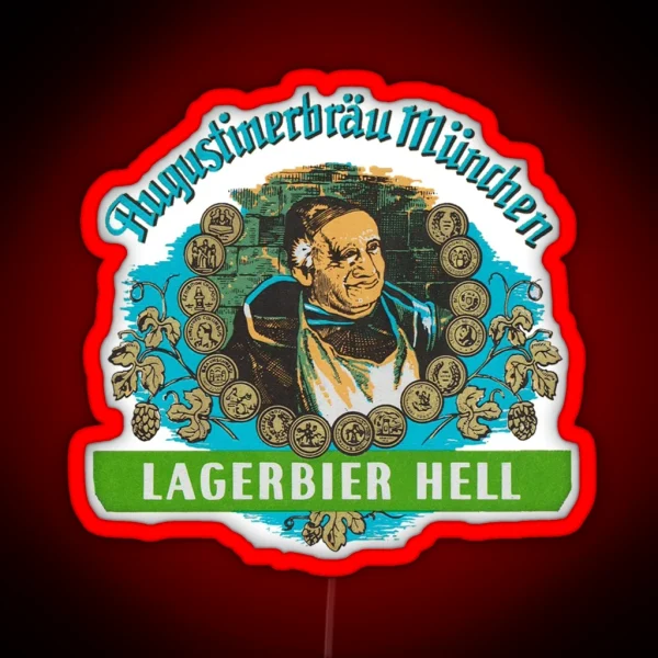 Augustiner Munich Beer Lagerbier Hell Classic Led RGB Neon Sign