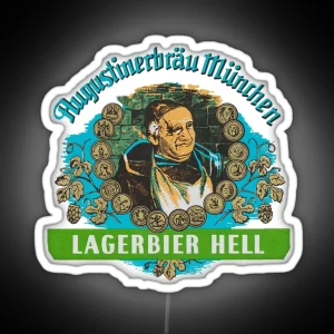 Augustiner Munich Beer Lagerbier Hell Classic Led RGB Neon Sign