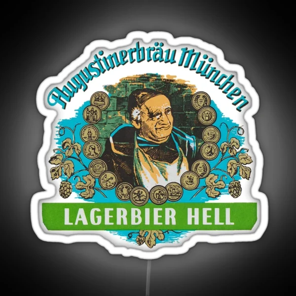 Augustiner Munich Beer Lagerbier Hell Classic Led RGB Neon Sign