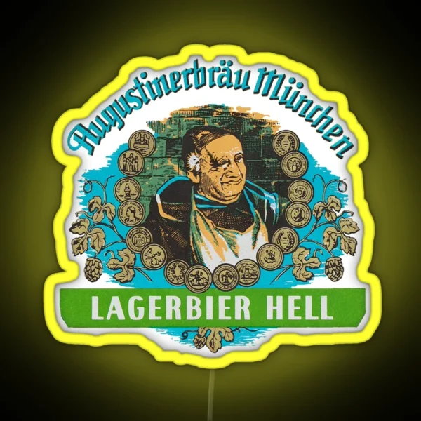 Augustiner Munich Beer Lagerbier Hell Classic Led RGB Neon Sign