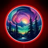 Aurora Bliss Unleashed Northern Lights RGB Neon Sign - Image 2