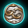 Auryn's Luminous Portal from The Neverending Story in Vibrant Neon