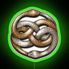 Never-ending magic with AURYN symbol from The Neverending Story classic novel