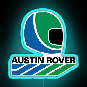 Austin Rover Rallysprint Helmet Logo RGB Neon Sign