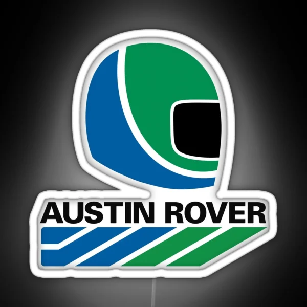 Austin Rover Rallysprint Helmet Logo RGB Neon Sign