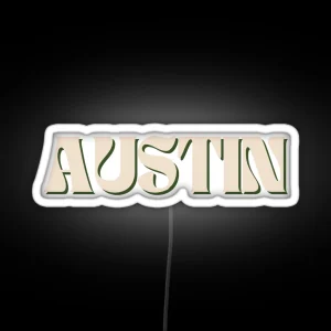 Austin Texas RGB Neon Sign