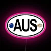 Australia Oval Country Code Decal RGB Neon Sign - Image 6