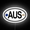 Australia Oval Country Code Decal RGB Neon Sign
