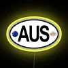 Australia Oval Country Code Decal RGB Neon Sign - Image 5