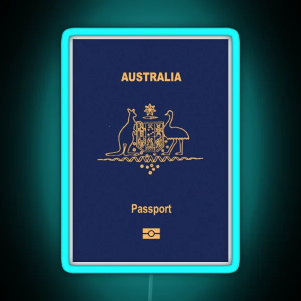 Australia Passport RGB Neon Sign