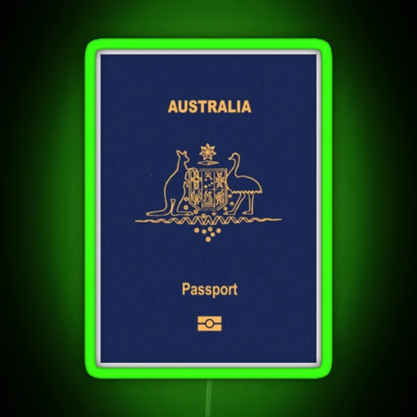 Australia Passport RGB Neon Sign