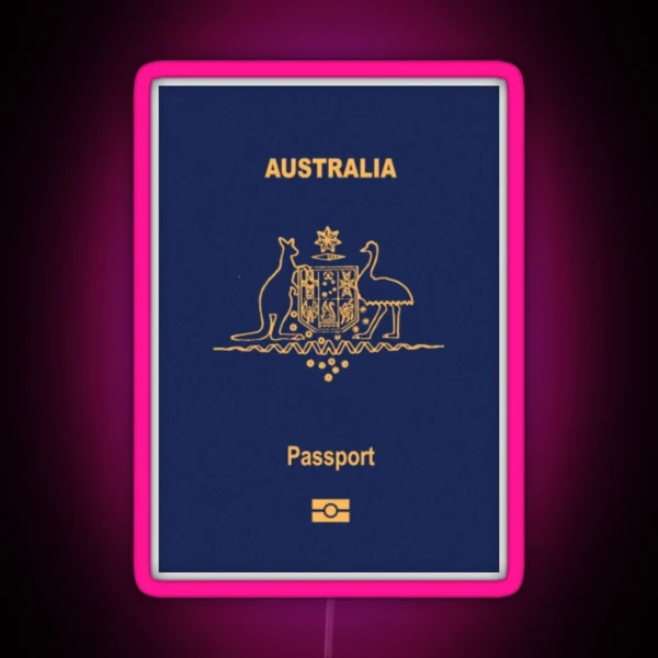 Australia Passport RGB Neon Sign