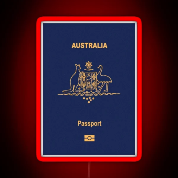Australia Passport RGB Neon Sign