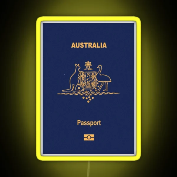 Australia Passport RGB Neon Sign