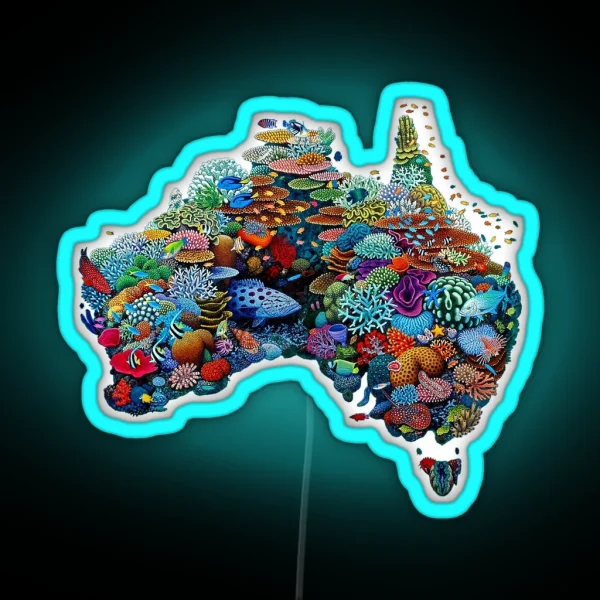Australia Reef 2 RGB Neon Sign